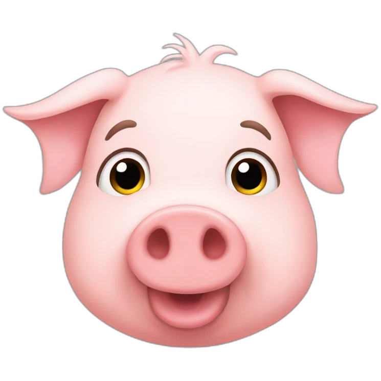pig without hat emoji