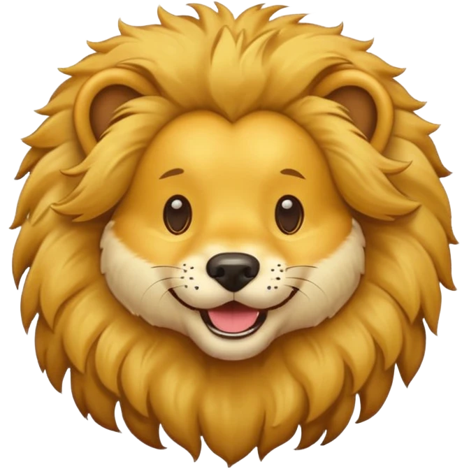 dog with lion fur emoji