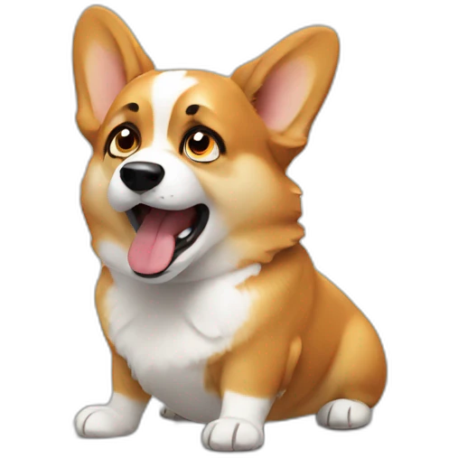 Corgi angry emoji