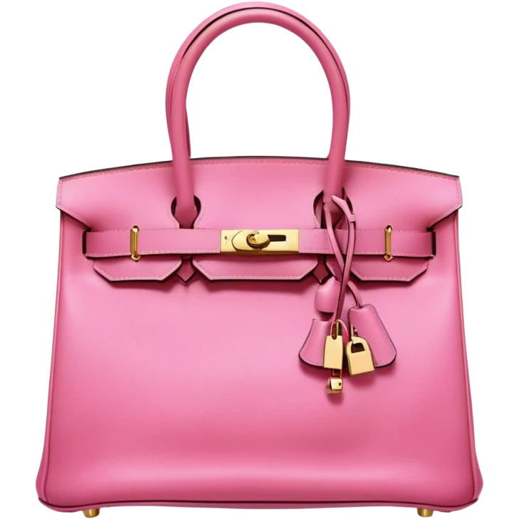 hermes birkin bubblegum pink bag gold hardware emoji