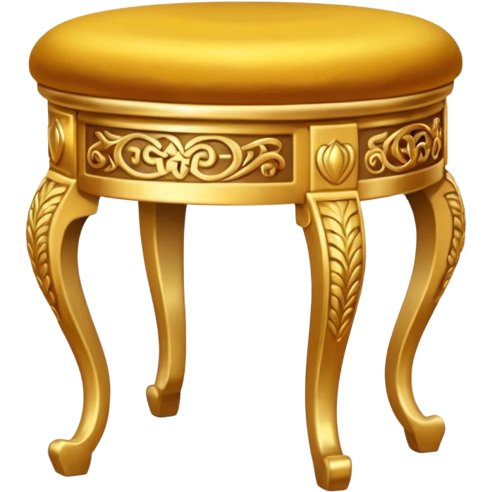 a golden stool emoji