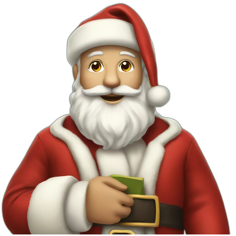 rich Santa Claus emoji