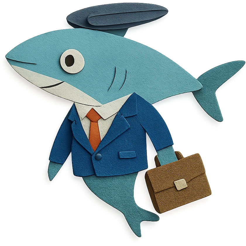 remora fish in an office setting emoji