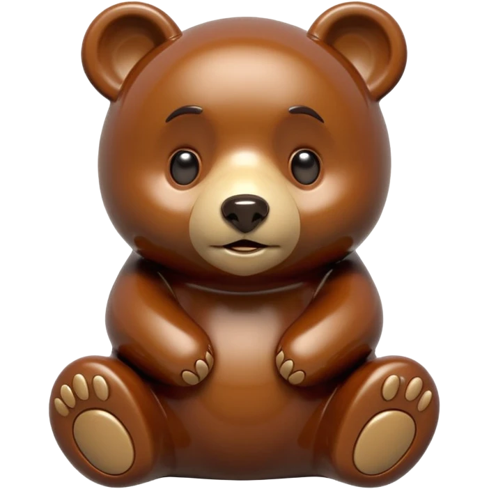 Make a bear figurine emoji