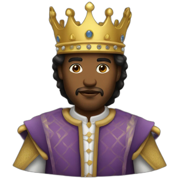 King whit man emoji