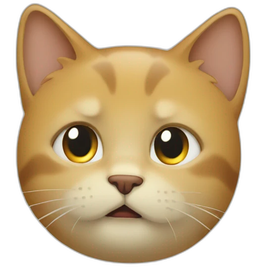 Un chat qui pleure emoji