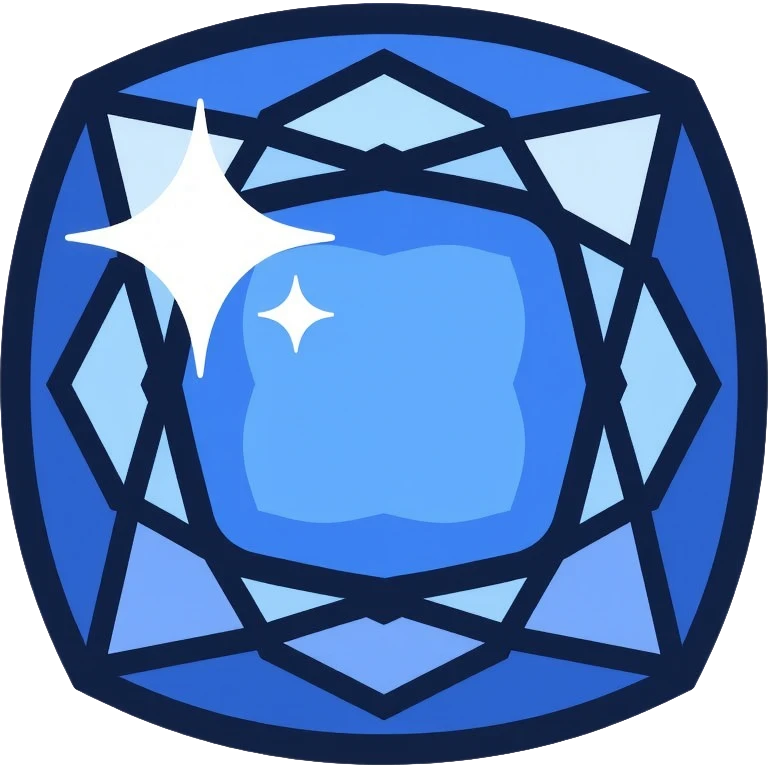 sparkling blue sapphire gem emoji