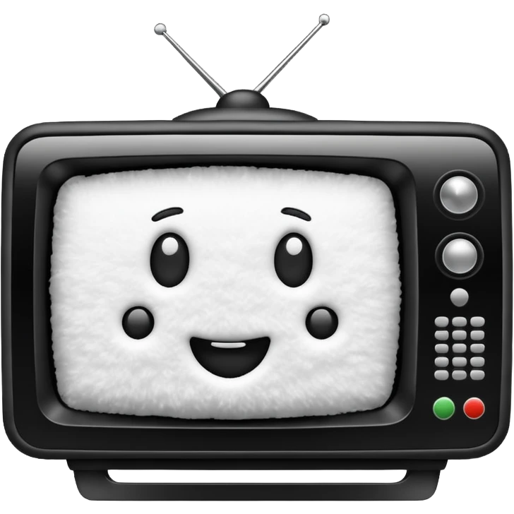 fuzzy (snowy) screen TV in the Ring movie emoji