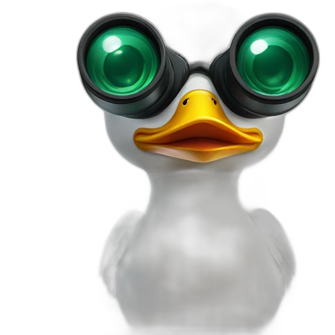 duck with binoculars emoji