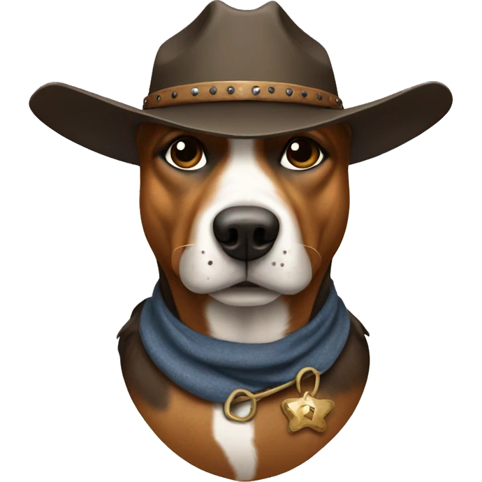 Cowboy dog emoji