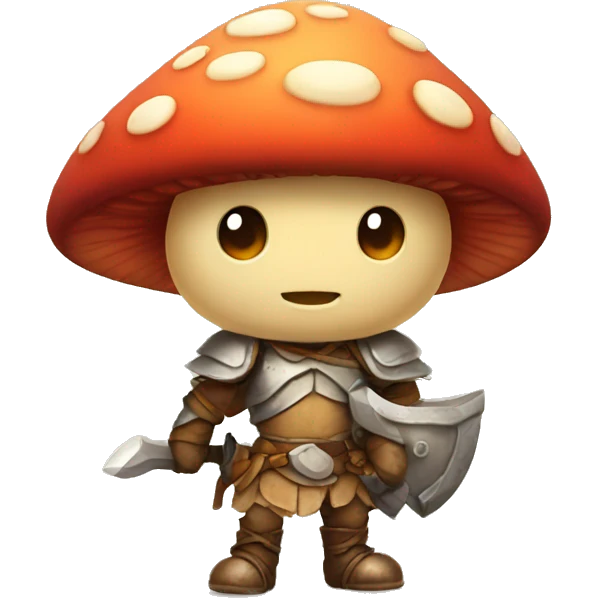 Cute little Mushroom warrior emoji