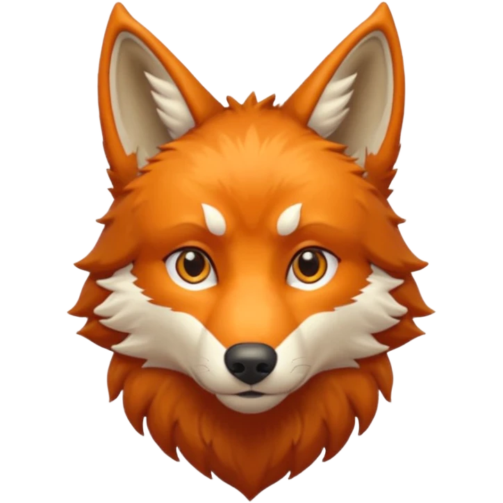 orange wolf emoji