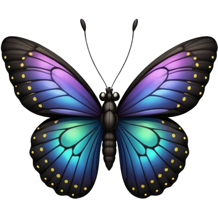 Black butterfly emoji