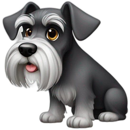 miniature schnauzer big emoji
