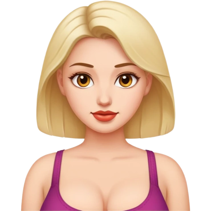 Naked Woman with big tits emoji