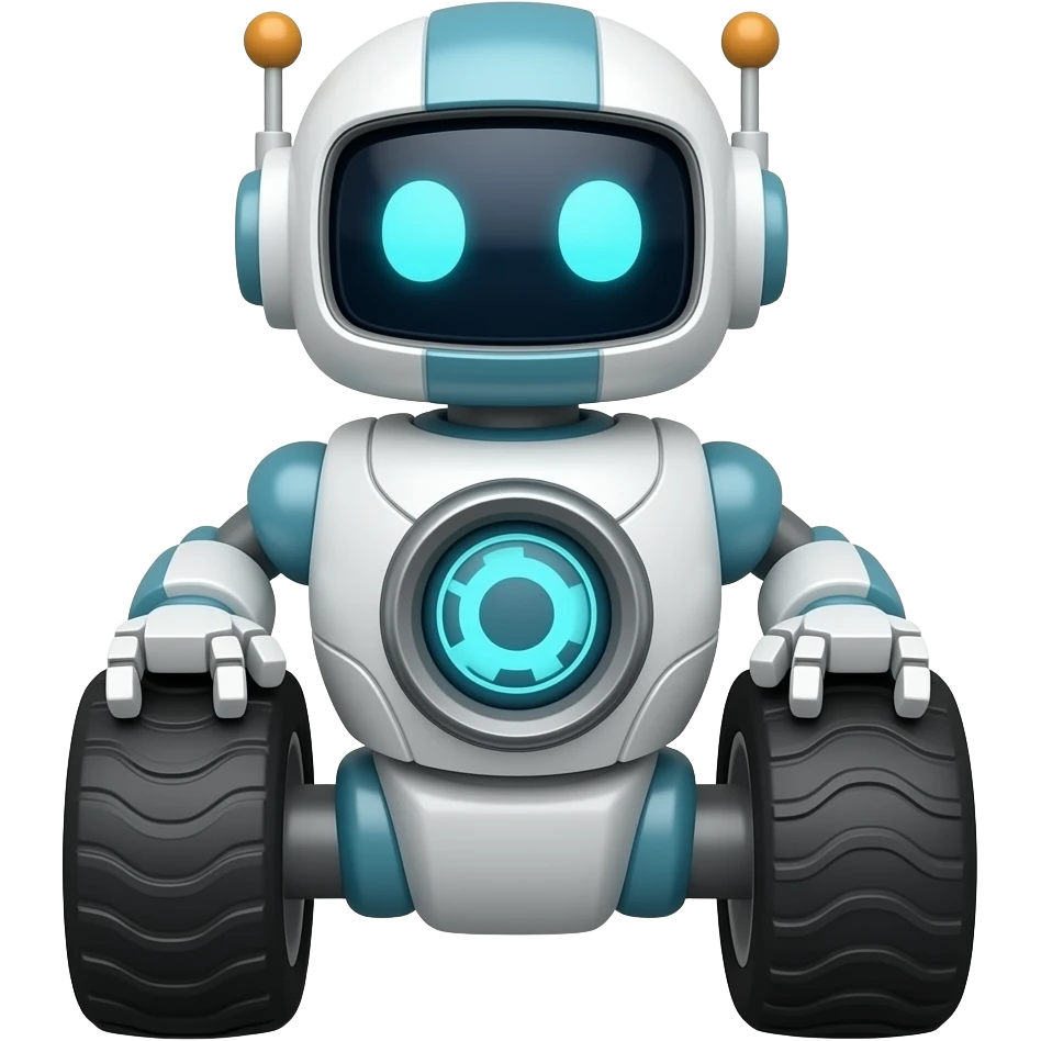 Robot on wheels emoji