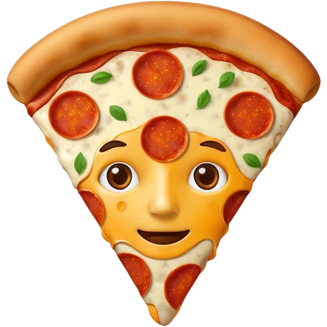 Pizza face emoji