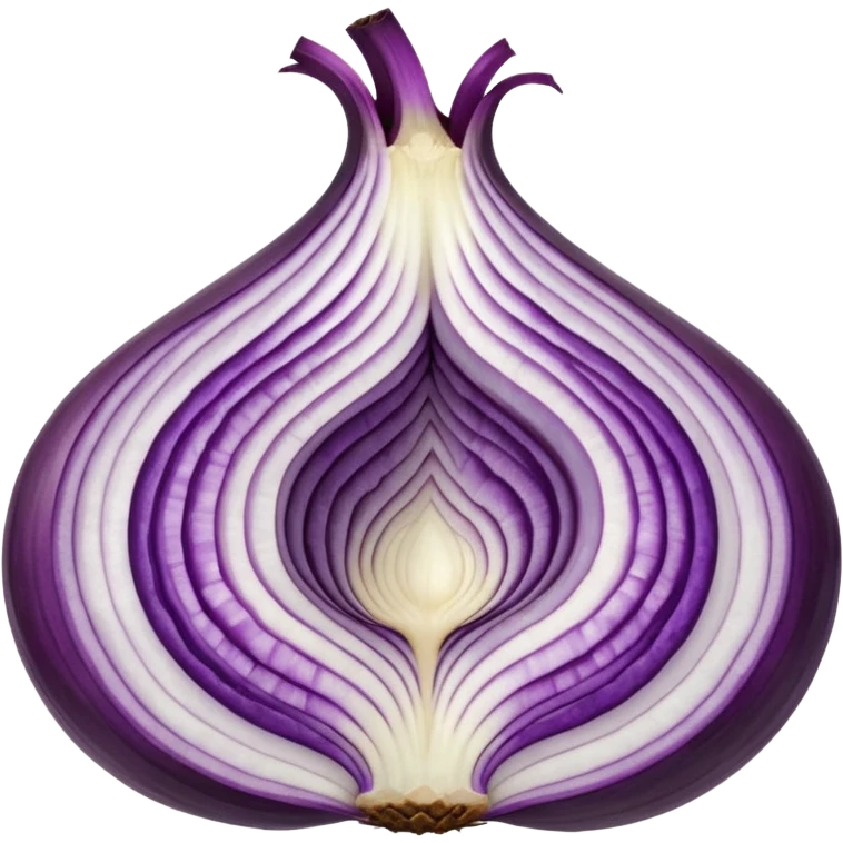 inside of a purple onion showing the concentric rings emoji