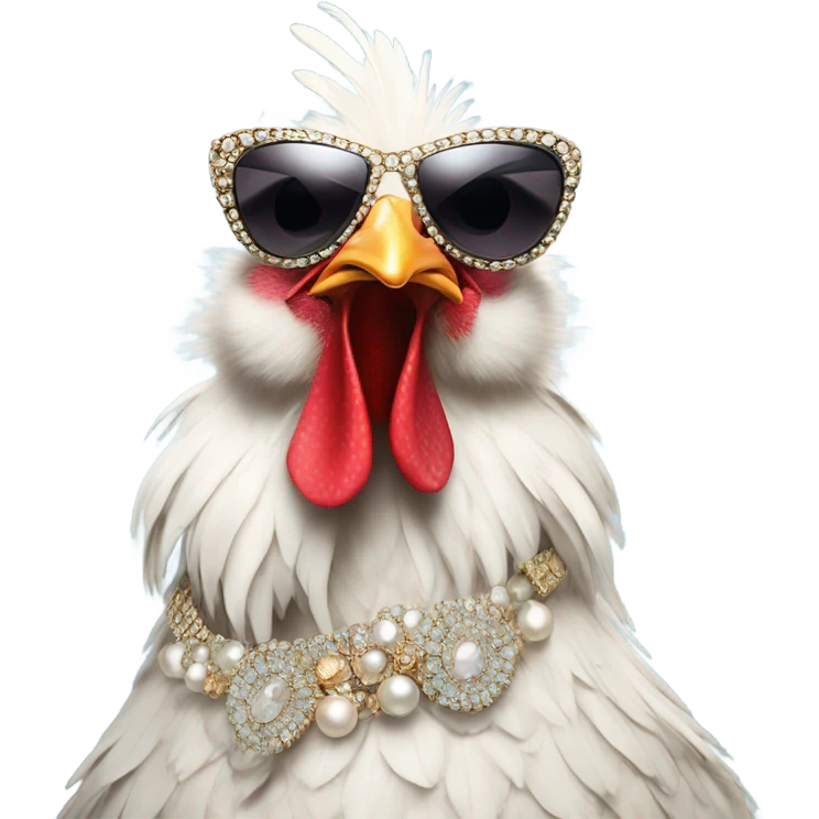 Diva lady chicken  emoji