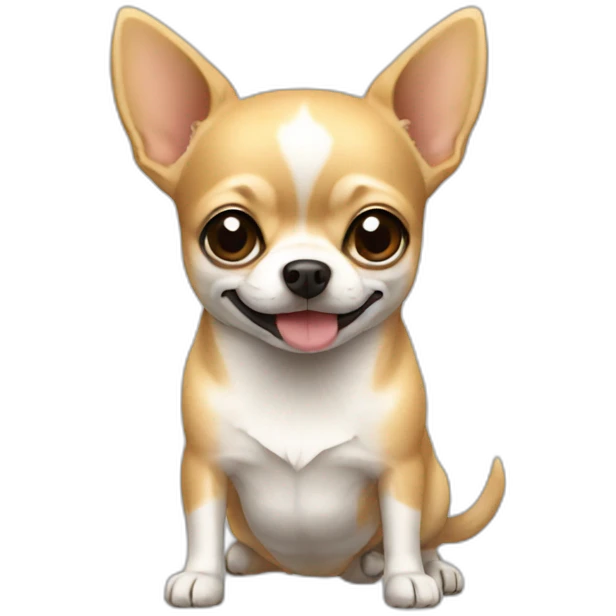 chihuahua like rice cake emoji