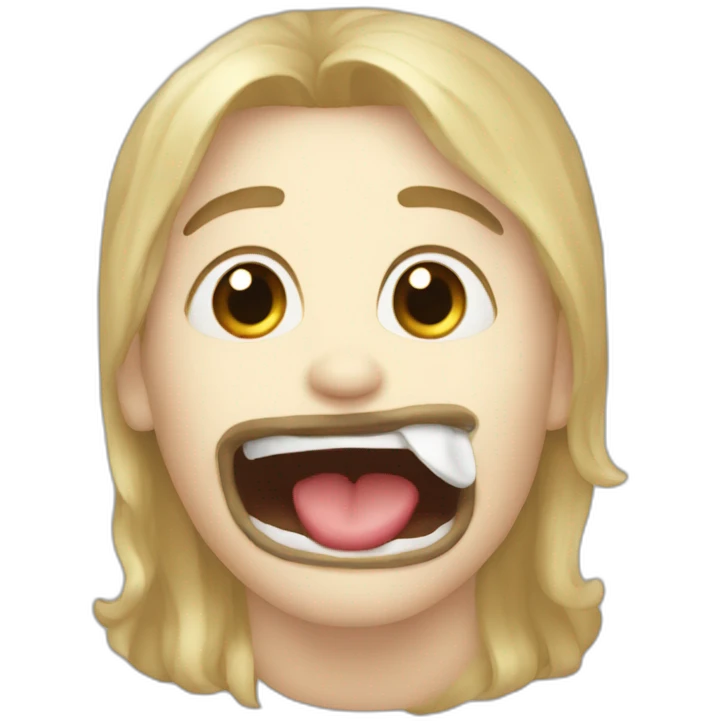 Langue coupée emoji