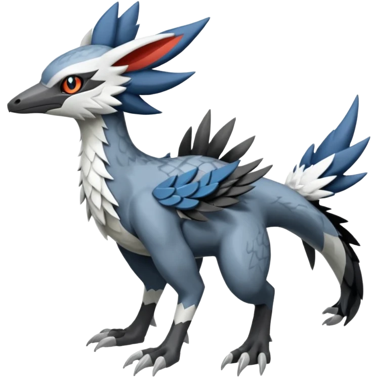 Fionbri-Vernid-Trico-Nargacuga-Silvally-fusion, full body emoji