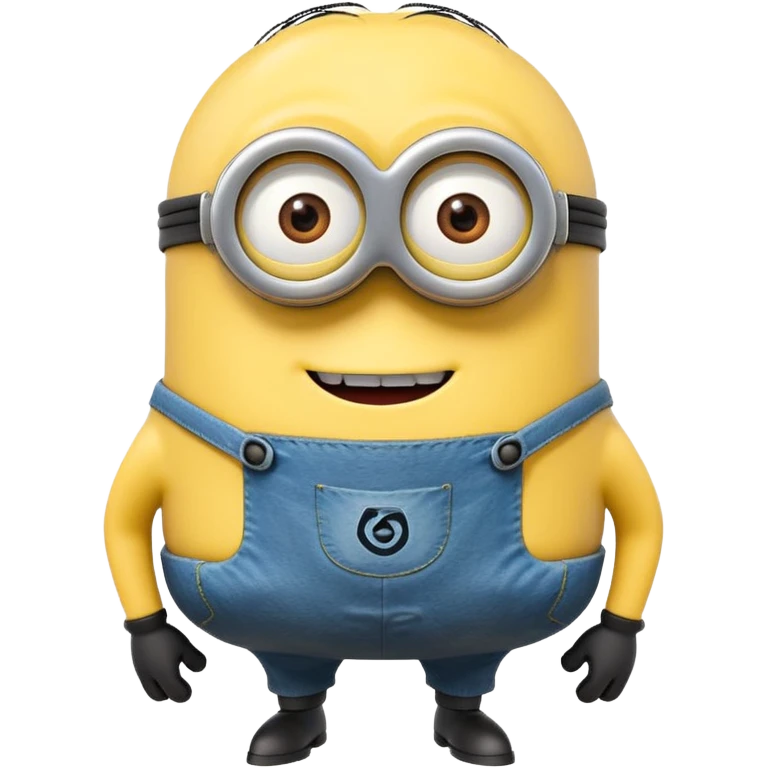 A yellow minion showing his butt emoji