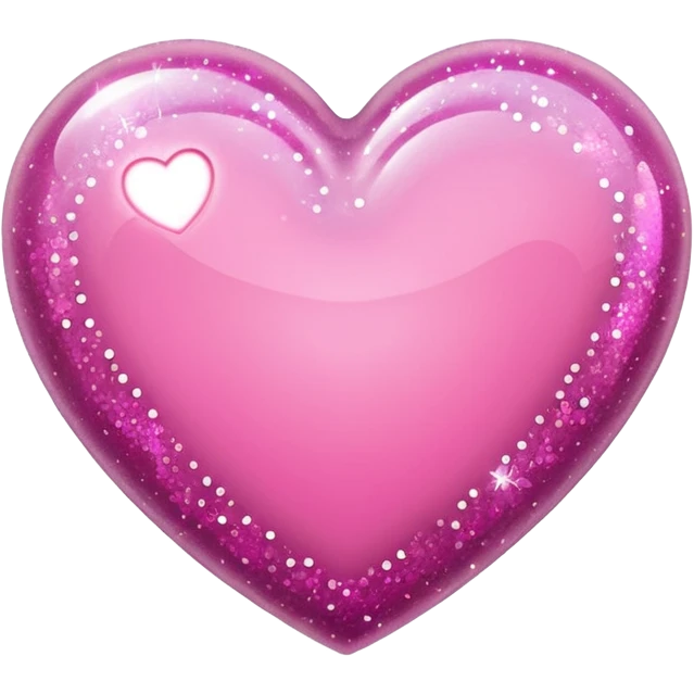 a pink heart with sparkles emoji