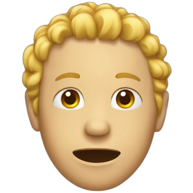 head sticking out with hands down emoji