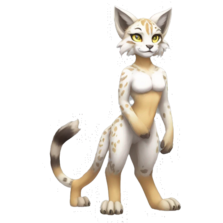 Anthro Sona Lynx-Fakémon Full Body emoji