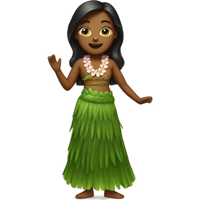 Hula girl emoji