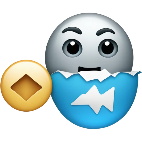 the logo of the social network telegram emoji