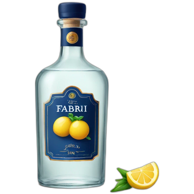 Fabbri gin bottle  emoji
