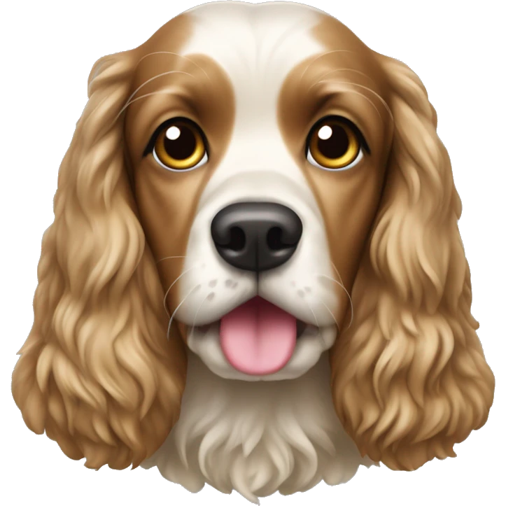 Cockerspaniel mit frau emoji