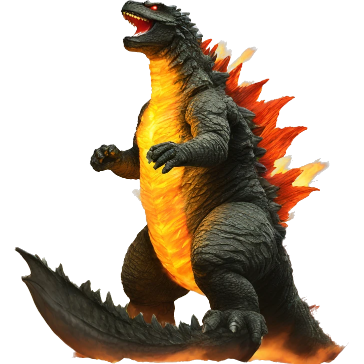 Godzilla fire emoji
