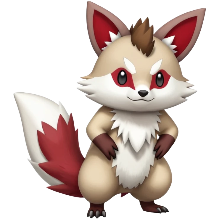  Zigzagoon-Furret-Zangoose-Hybrid (Full body) emoji