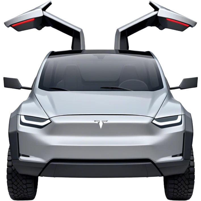 Tesla Cybertruck - Tesla (Model Year: 2022) (Iconic colour: Silver) emoji