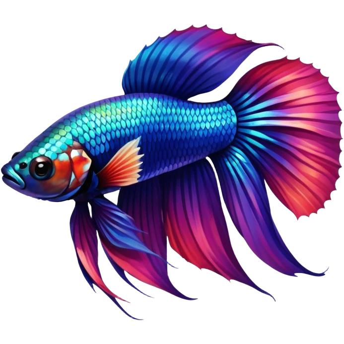 Betta splendens fish emoji