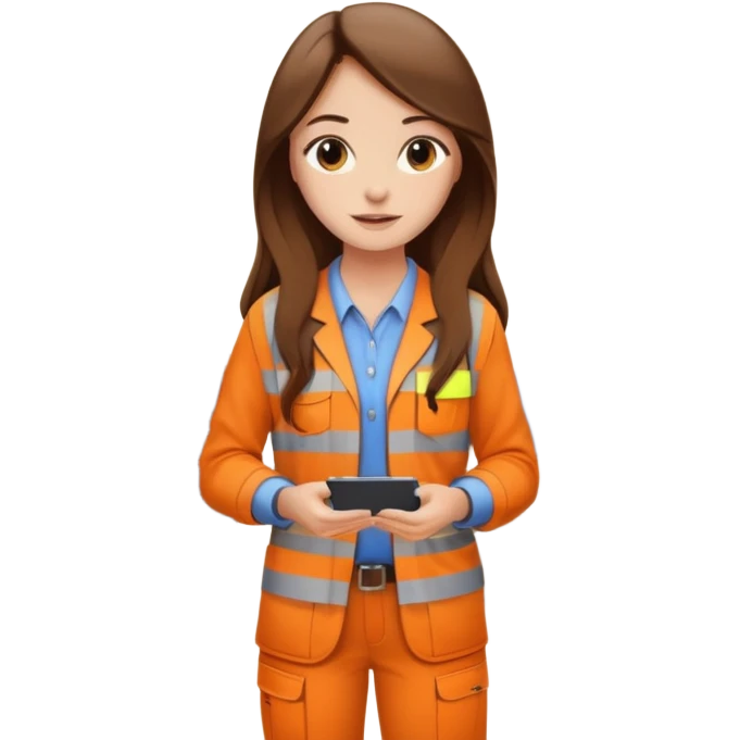 beautiful girl with long brown hair constructing new lounge room area with tv and couch emoji