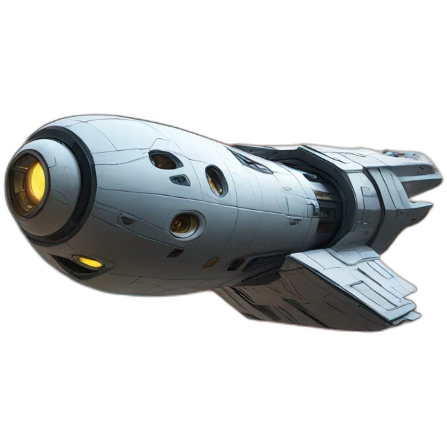 spaceship in space emoji