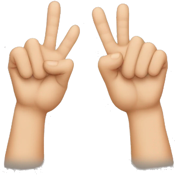 two index fingers touching facing inwords emoji