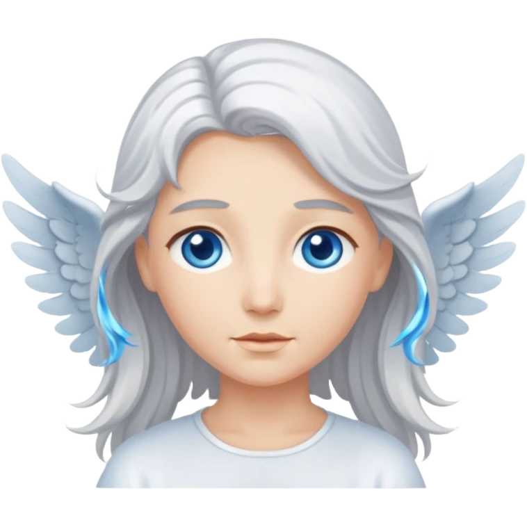 Angel with flowing silver hair





























 emoji
