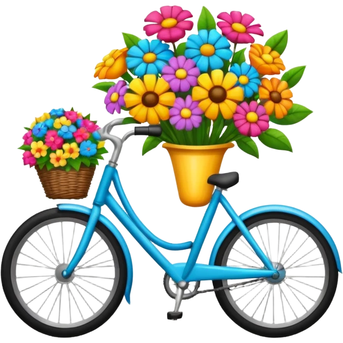 Bicycle with a bouquet  emoji