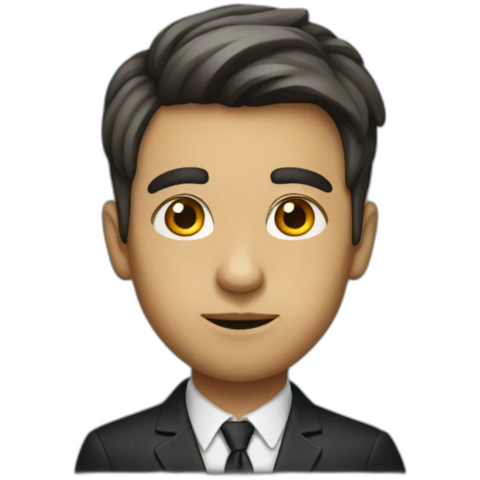 a snobbish boy emoji