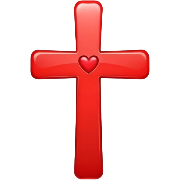 Add one more heart on the left side of the cross emoji