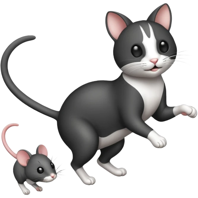 Cat into the mouse  emoji