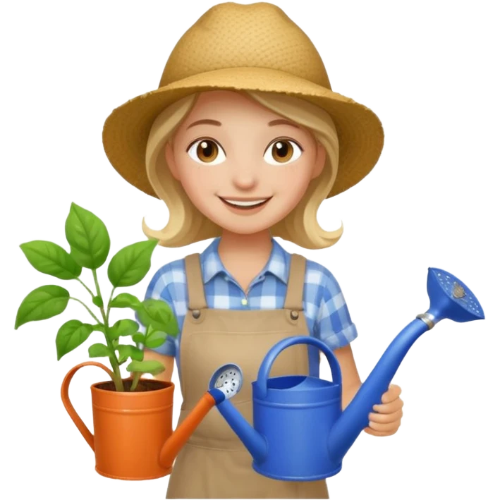 Crazy gardening girl emoji