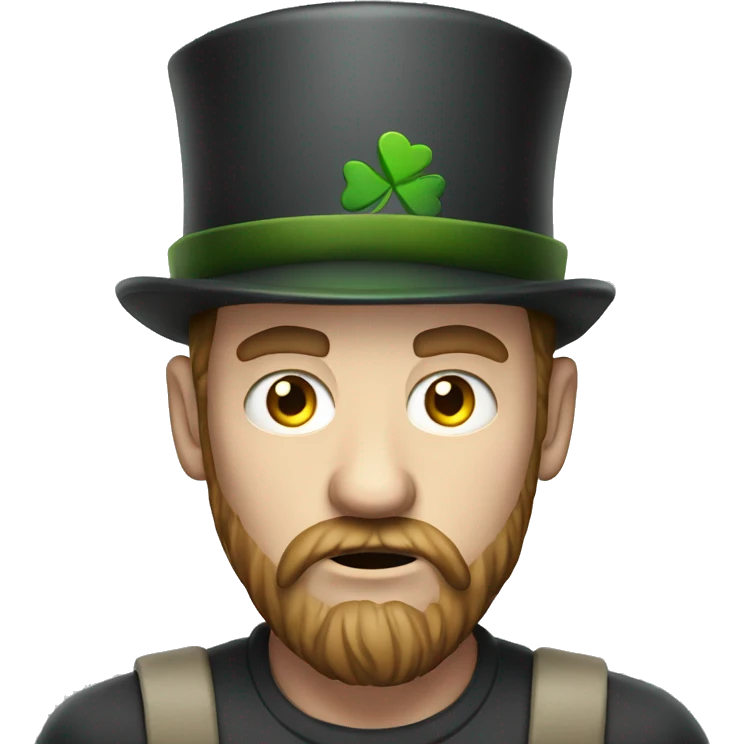 irish very angry man 30 years old with beard and hat emoji