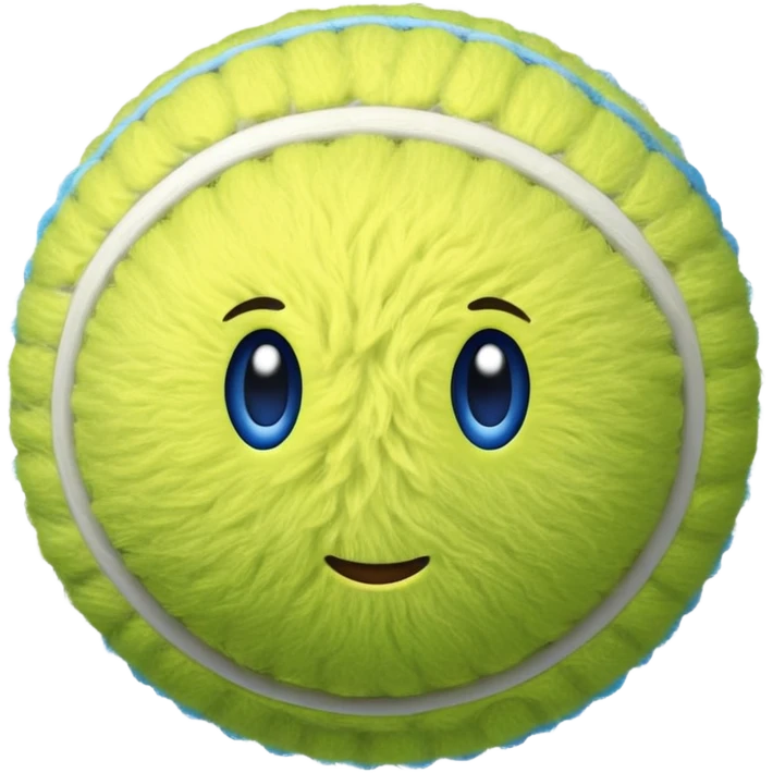 full blue tennis ball emoji