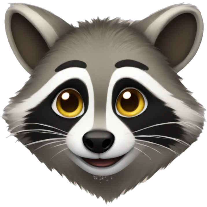 happy new year raccon emoji